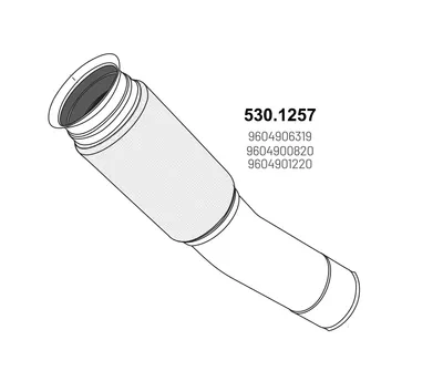 Tubo de escape ASSO 530.1257