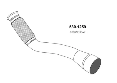 Tubo de escape ASSO 530.1259