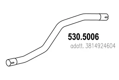 Tubo de escape ASSO 530.5006
