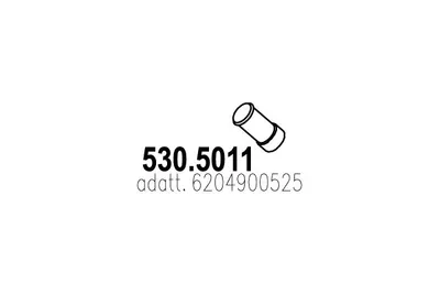 Tubo de escape ASSO 530.5011