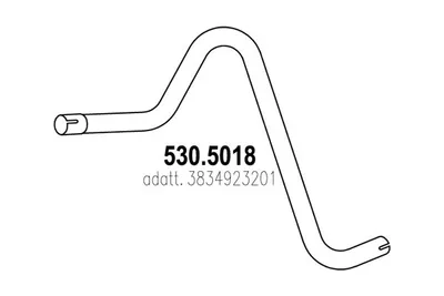 Tubo de escape ASSO 530.5018