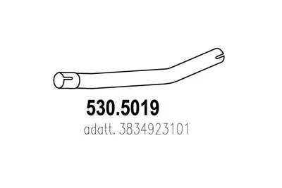 Tubo de escape ASSO 530.5019