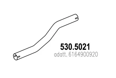 Tubo de escape ASSO 530.5021