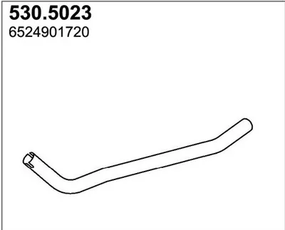 Tubo de escape ASSO 530.5023