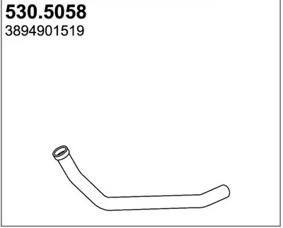 Tubo de escape ASSO 530.5058