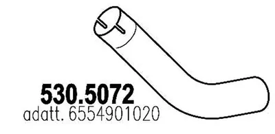 Tubo de escape ASSO 530.5072