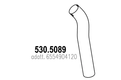 Tubo de escape ASSO 530.5089