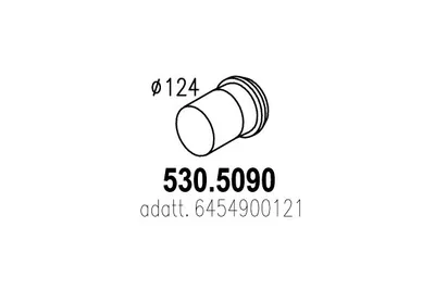 Tubo de escape ASSO 530.5090