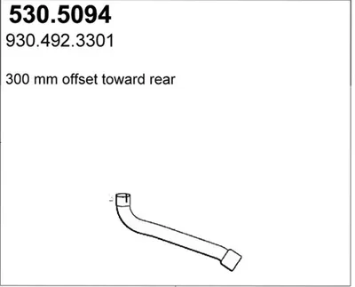 Tubo de escape ASSO 530.5094