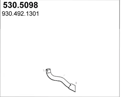 Tubo de escape ASSO 530.5098