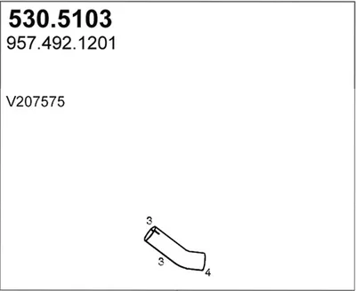 Tubo de escape ASSO 530.5103
