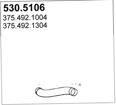 Tubo de escape ASSO 530.5106