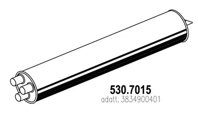 Silenciador central/posterior ASSO 530.7015