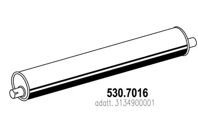 Silenciador central/posterior Mercedes-Benz T2/L Van · Mercedes-Benz T2/L Platform/Chassis