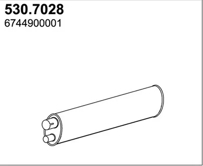 Silenciador central/posterior ASSO 530.7028