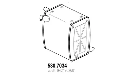 Silenciador central/posterior ASSO 530.7034