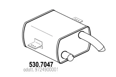 Silenciador central/posterior ASSO 530.7047