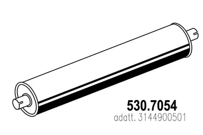 Silenciador central/posterior Mercedes-Benz T2/L Van · Mercedes-Benz T2/L Platform/Chassis · Mercedes-Benz T2/LN1 Van