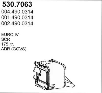 Silenciador central/posterior ASSO 530.7063