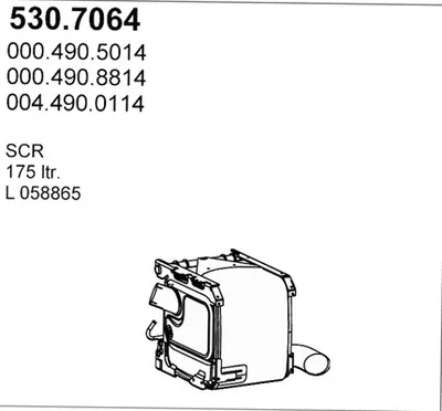 Silenciador central/posterior ASSO 530.7064