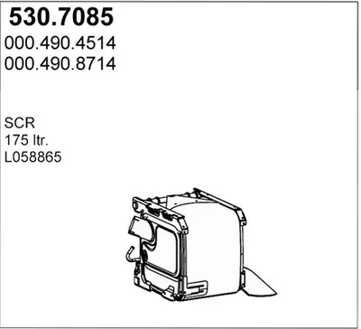 Silenciador central/posterior ASSO 530.7085