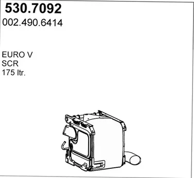 Silenciador central/posterior ASSO 530.7092