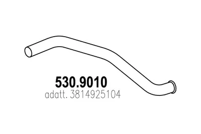 Tubo de escape ASSO 530.9010