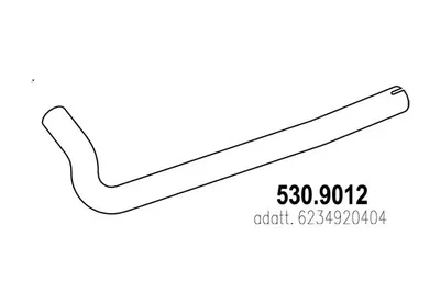 Tubo de escape ASSO 530.9012