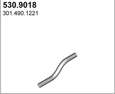 Tubo de escape ASSO 530.9018