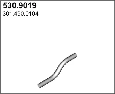 Tubo de escape ASSO 530.9019