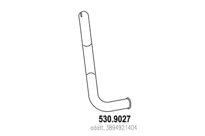 Tubo de escape ASSO 530.9027