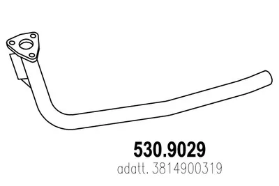 Tubo de escape ASSO 530.9029