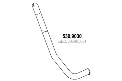 Tubo de escape ASSO 530.9030