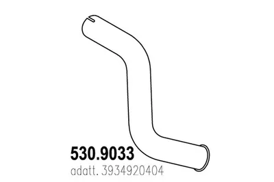 Tubo de escape ASSO 530.9033