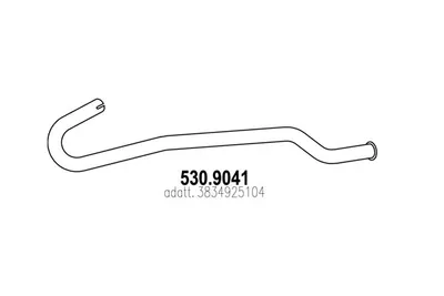 Tubo de escape ASSO 530.9041