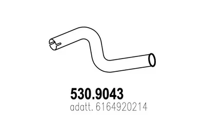 Tubo de escape ASSO 530.9043