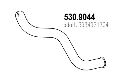 Tubo de escape ASSO 530.9044