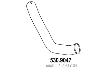 Tubo de escape ASSO 530.9047