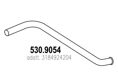 Tubo de escape ASSO 530.9054