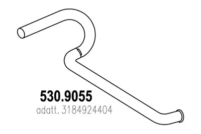 Tubo de escape ASSO 530.9055