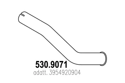 Tubo de escape ASSO 530.9071