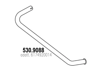 Tubo de escape ASSO 530.9088