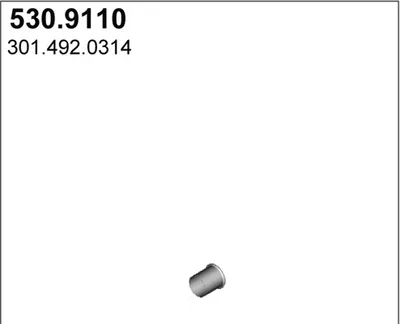 Tubo de escape ASSO 530.9110