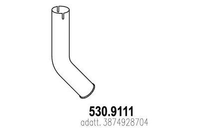 Tubo de escape ASSO 530.9111