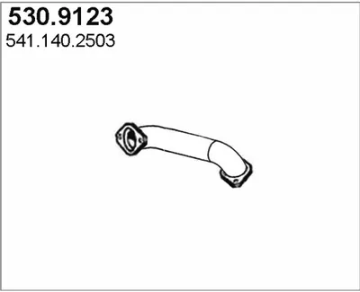 Tubo de escape ASSO 530.9123