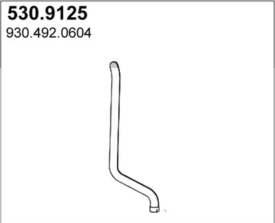 Tubo de escape ASSO 530.9125