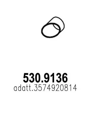 Tubo de escape ASSO 530.9136