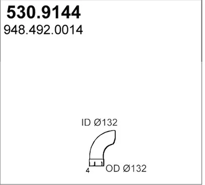 Tubo de escape ASSO 530.9144