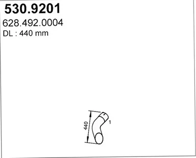 Tubo de escape ASSO 530.9201