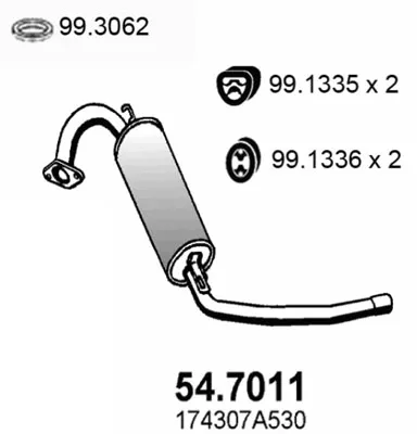 Silenciador posterior Toyota RAV 4 I · Toyota RAV 4 I Cabrio
